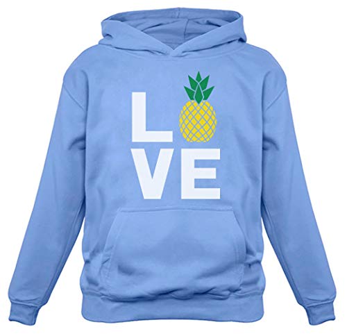 TeeStars - I Love Pineapples - Best Gift for Pineapple Lovers Women Hoodie Small California Blue