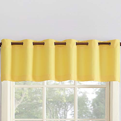 Book Cover No. 918 48404 Montego Grommet Textured Kitchen Curtain Valance 56