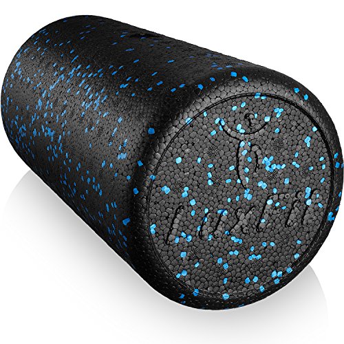 LuxFit Foam Roller, Speckled Foam Rollers for Muscles '3 Year Warranty' with Free Online Instructional Video Extra Firm High Density for Physical Therapy, Exercise, Deep Tissue Muscle Massage