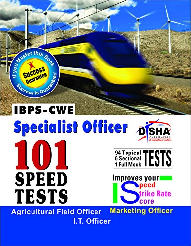 IBPS-CWE Specialist Officer 101 Speed Tests - Agriculture/ Marketing/ IT