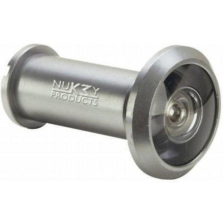Nuk3y 220 Degree Wide Angle Heavy Duty Door Viewer, Satin Nickel