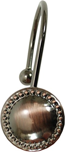 kieragrace Button Design Shower Curtain Hooks, Set of 13