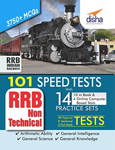 101 Speed Tests (Topic-wise) with 10 Practice Sets for RRB Non Technical Exam
