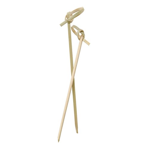 Perfect Stix Bamboo Pick 4 200ct Bamboo Knot Picks, Cocktail and Hors' D'oeuvre, 4" (Pack of 200)