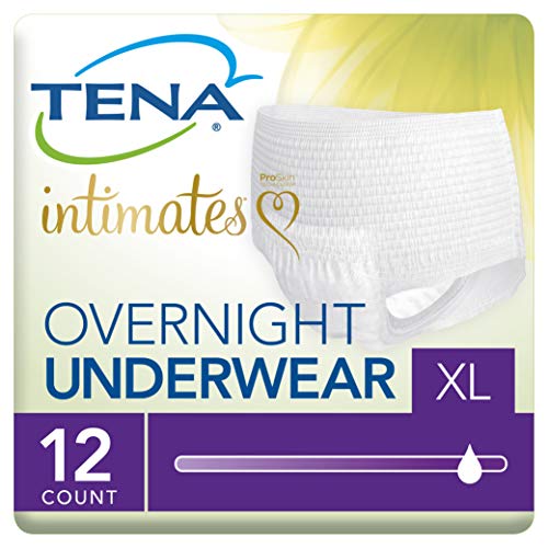 Tena Incontinence Underwear for Women, for Overnight, XLarge, 12 Count