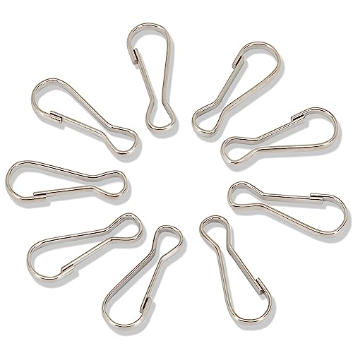 YOYOSTORE 50 Pcs Paracord Clip Lanyard Snap Hooks Spring Hooks Lobster Buckles Claw Clasps 20mm for Zipper Key Chain Plant Hanger