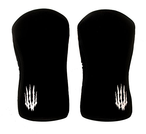 Bear KompleX Compression Knee Sleeves Pair - Comfort, Effective Knee Support for Workouts, Running, Squats, Lunges & Lifting - 5mm & 7mm Thick Bamboo Charcoal Fiber - For Men & Women