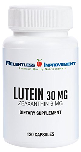 Relentless Improvement Lutein Zeaxanthin Natural Source No Fillers 100% Pure Active Material