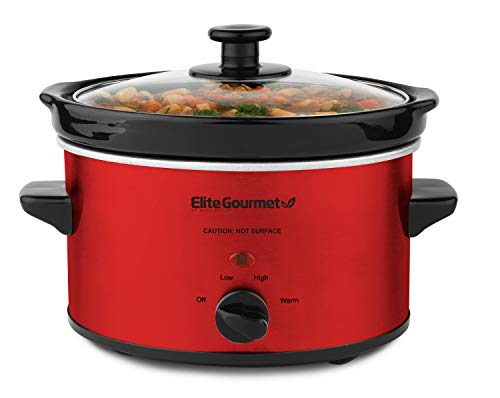 Book Cover Maxi-Matic MST-275XR Oval Slow Cooker, Stoneware, Red
