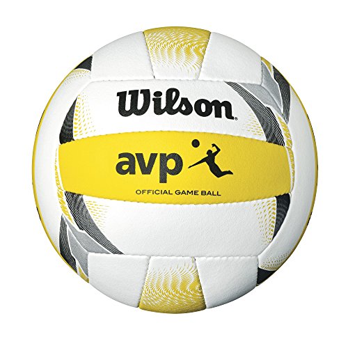 Wilson Unisex's AVP ll Official Beach Volleyball, White/Yellow