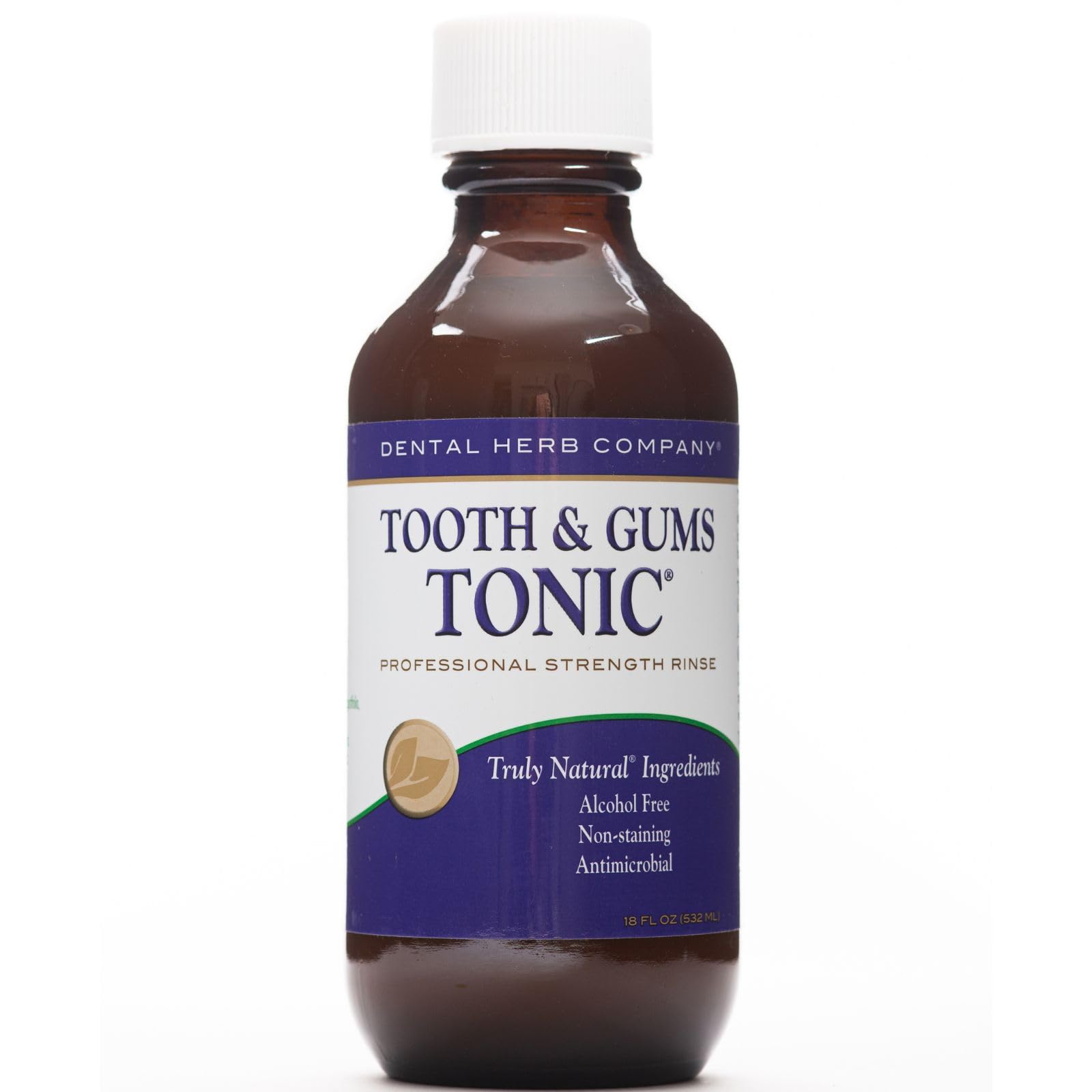 Dental Herb Company - Tooth & Gums Tonic (18 oz.) Mouthwash 18 Fl Oz (Pack of 1)