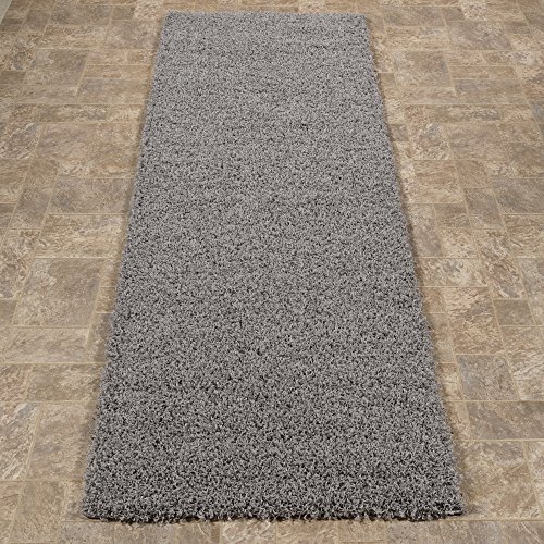 Book Cover Sweet Home Stores Cozy Shag Collection Grey Solid Shag Rug (2'7