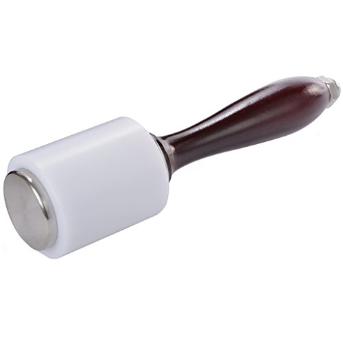 BTSKY® Wooden Handle Nylon Hammer-Leathercraft Carving Hammer For Stamping Sew Leather Cowhide Tool Kit