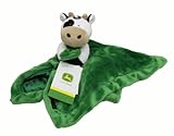John Deere Infant Cuddle Blanket Green with Cow - LP65187