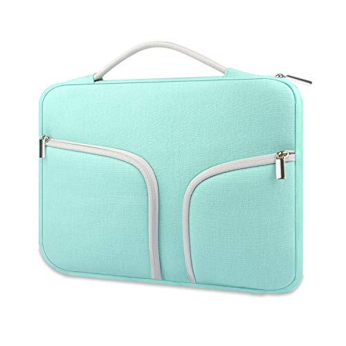 HESTECH 11.6" Chromebook Case,13 inch MacBook Sleeve,12.5 Laptop Protective Carrying Bag Handle Pocket for Surface X/7/Air/Pro M1 Dell Acer ASUS HP Lenovo Samsung Toshiba Computer Notebook,Green