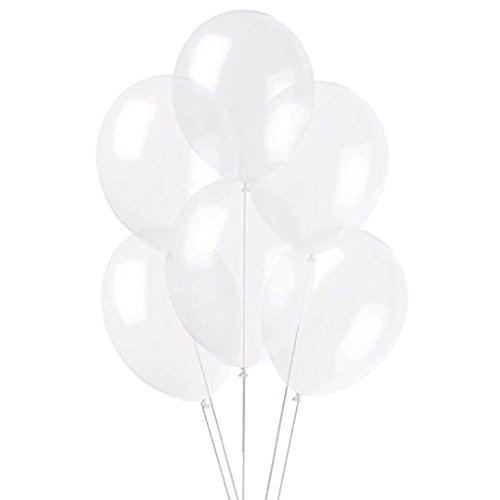Plain Latex Balloons | Clear Transparent | Party Decor