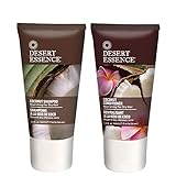Desert Essences Travel Size Coconut Shampoo and Conditioner All Natural Bundle With Rosemary, Witch Hazel, Elderberry and Aloe Vera, 1.5 fl. oz. each