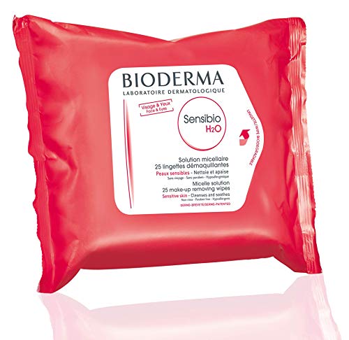 Book Cover Bioderma - Sensibio H2O - Biodegradables Wipes - Cleansing and Make-Up Removing - Skin Soothing - for Sensitive Skin