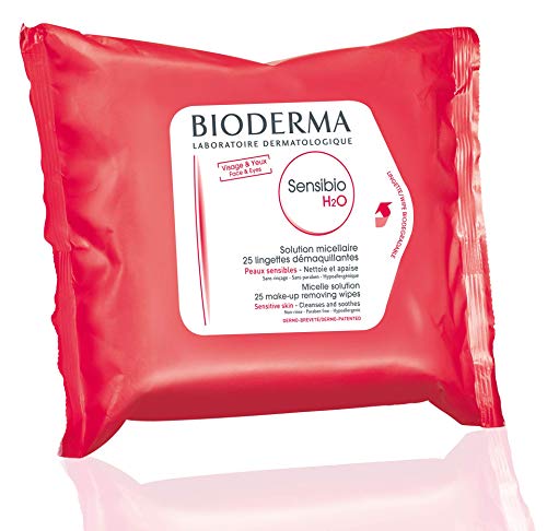 Bioderma - Sensibio H2O - Biodegradables Wipes - Cleansing and Make-Up Removing - Skin Soothing - for Sensitive Skin