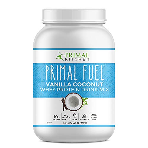Book Cover Primal Kitchen Primal Fuel Vanilla Coconut Whey Protein Powder- Updated Contains No Soy - 10g of Protein (1.85 Lbs)