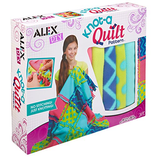 Book Cover Alex DIY Knot-A-Quilt Pattern Kids Art and Craft Activity