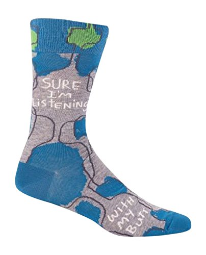 Sure I'm Listening, With My Butt Men's Crew Socks
