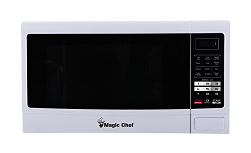 Magic Chef MCM1611W 1100W Oven, 1.6 cu. ft, White Microwave,