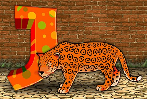 Counted Cross Stitch Pattern: "J Is For Jaguar" Alphabet Monogram For Kids (Kids Are Heroes Series)
