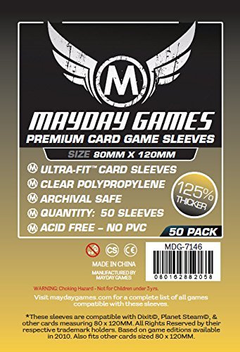 50 MayDay 80 x 120 Dixit Premium Card Sleeves Board Game