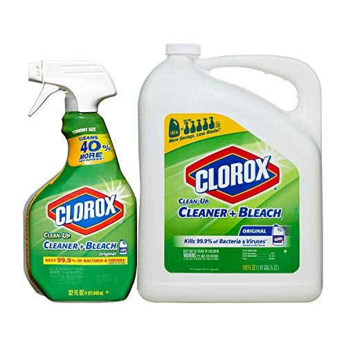 Book Cover 2 X Clorox Clean-Up Cleaner Spray with Bleach and Refill Combo, 32 Ounce Spray Bottle + 180 Ounce Refill by Clorox