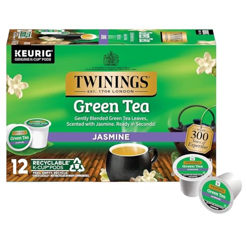 Twinings of London Jasmine Green Tea K-Cups for Keurig, 12 Count