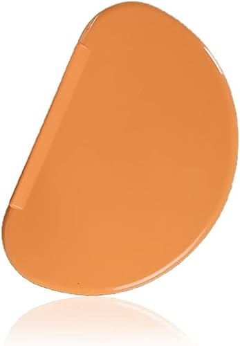 Lxnoap Food Grade Contoured Profile 6.4 x 4 inch, TPE Multipurpose Kitchen Scraper Spatula to Mix Scrape Shape Dough Pastry, Clean Bowl with No Residue, Conforms to Any Mixing Bowl