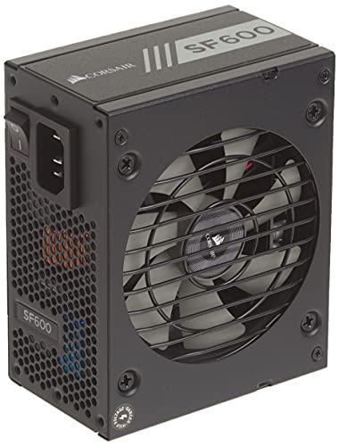 Corsair SF Series, SF600, 600 Watt, Fully Modular Power Supply, 80+ Gold Certified