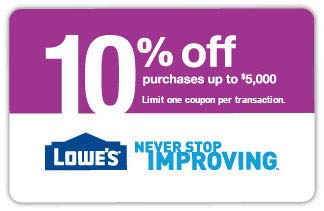 Book Cover Lowe's 10 Percent off Promo Code [Email Delivery Only]