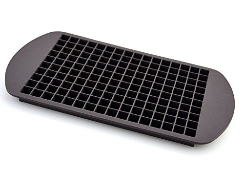 Yueton 160 Tray Silicone Frozen Mini Cube Ice Mold Candy Chocolate Jelly Mold (Dark Brown)