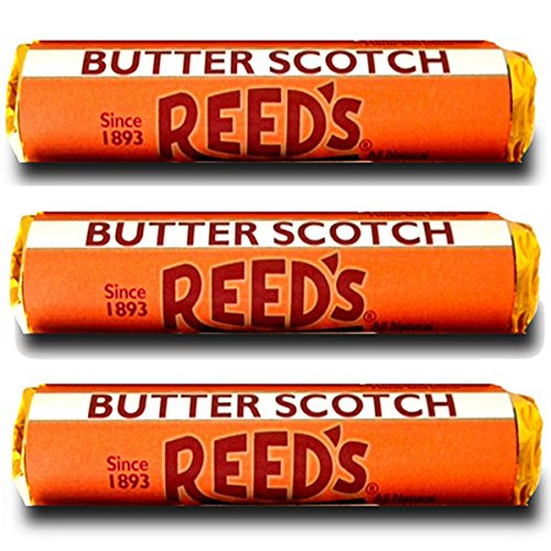 Reed's Butterscotch Hard Candy 3 Pack - Individually Wrapped - Since 1893