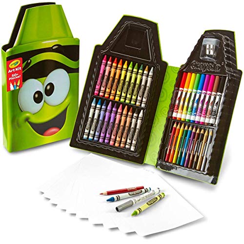 Book Cover Crayola Tip Character Art Kit, Gift for Kids, Travel Case, 50 Pieces, Multi (04-6897), Same size