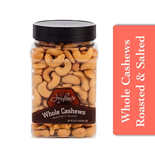 Book Cover Jaybee's Nuts- Whole Cashews Roasted and Salted - Great for Gift Giving - Everyday Healthy Snacks - Rich in Nutrients, Protein, Fiber, Vitamins - Vegan, Keto & Certified Kosher (16 Oz)