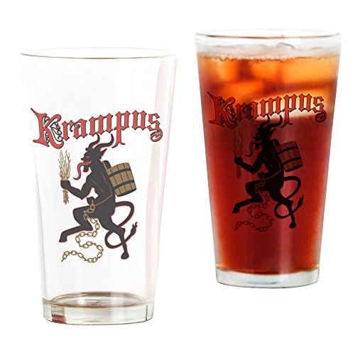 Book Cover CafePress Krampus Pint Glass, 16 oz. Drinking Glass