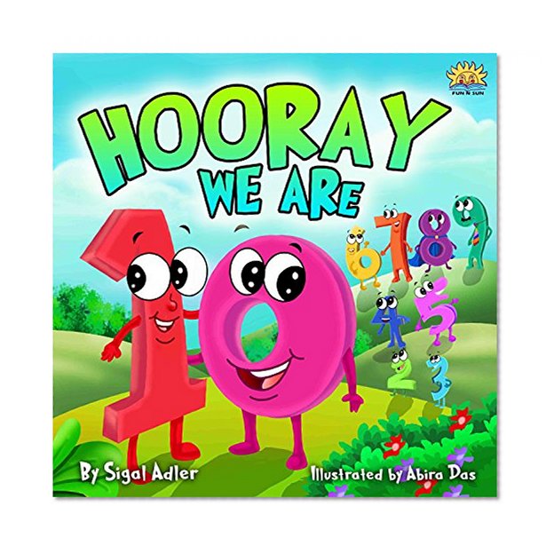 Children's book:"HOORAY WE'RE 10"(Bedtime story)values(beginner readers)Funny,Preschool-Rhymes(Early learning)picture book-kids series(Numbers Shapes Colors)basic ... collection (Toddlers ebooks for bedtime)