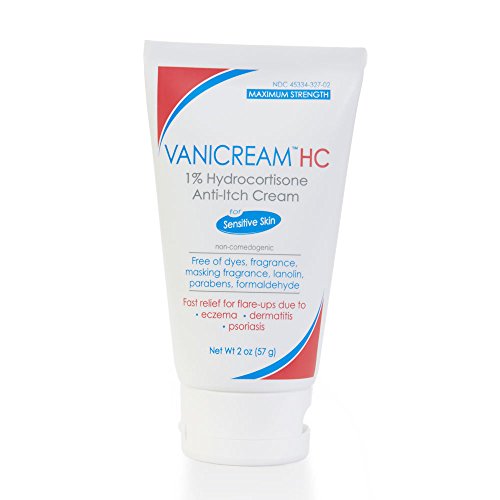 Book Cover Vanicream 1% Hydrocortisone Anti-Itch Cream | Maximum OTC Strength | Fragrance and Gluten Free | For Sensitive Skin | 2 Ounce