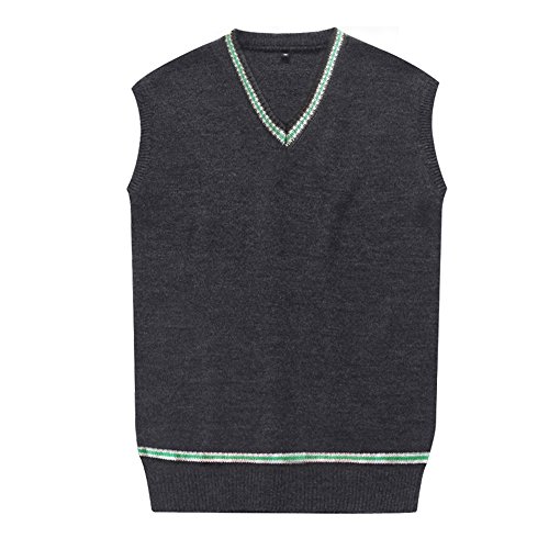 WOTOGOLD Cosplay Costumes unisex Vest Sweater Fall and Winter Waistcoat Green, X-Small