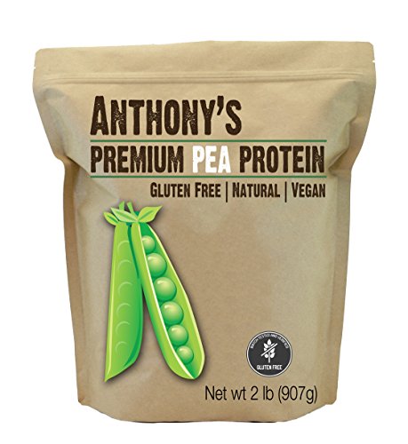 Book Cover Anthony's Pea Protein, 84% Protein, 2lbs, Plant Based, Gluten Free, Keto Friendly