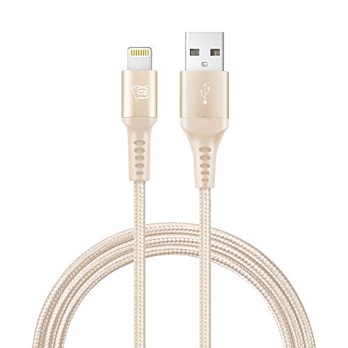 LAX iPhone Charger Lightning Cable - MFi Certified Durable Braided Apple Lightning USB Cord for iPhone 11/11 Pro Max/XS Max/X/iPad, iPod & More