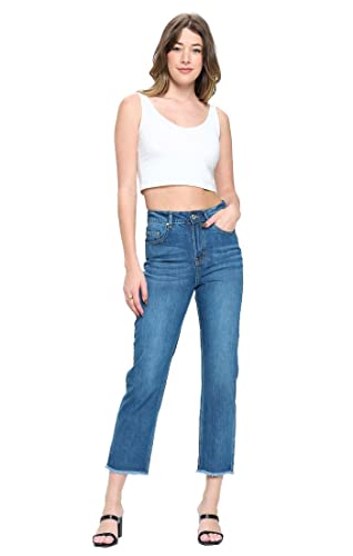 Blue Age Womens Destroyed Ripped Distressed Skinny Jeans