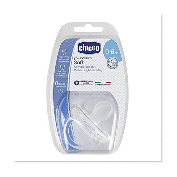 Chicco Physio Soft Sucette en Silicone Transparent 0-6 Mois