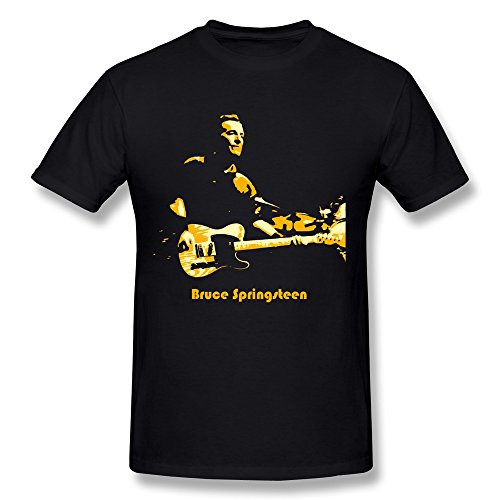 Fkyceun Men's Bruce Springsteen Performance Tshirt XX-Large Black