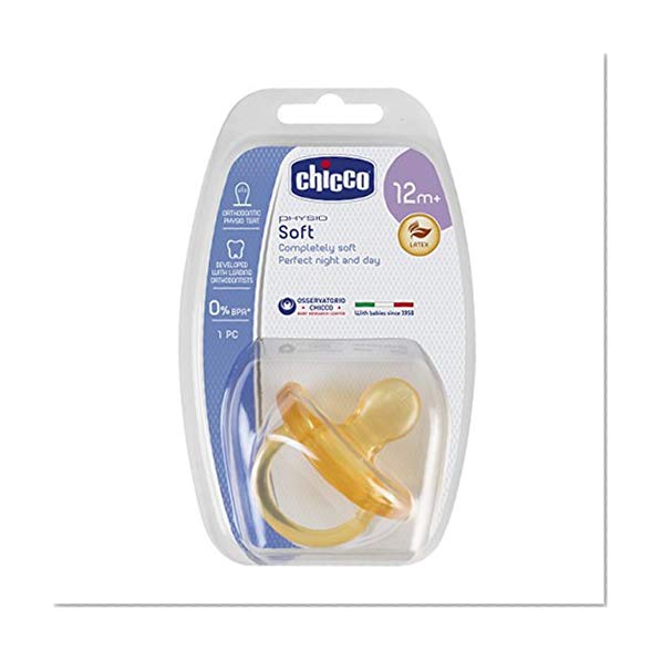 Chicco Physio Soft Sucette en Caoutchouc Transparent,16-36m, neutre,12 Mois+