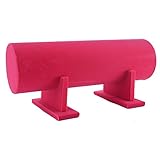 Santfe Large Jewelry Velvet Headband Hair Clasp Holder Display Stand Rack (Rose red) by Santfe