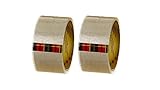 Scotch 3M BOPP Packaging Clear Tape (Transparent) | 48mm x 50 Meter | Pack of 2 | for Packaging, Decorating and DIY